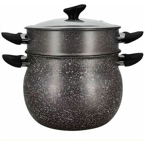 Menastyl Couscoussier Aluminium 9L mit Glasdeckel (1/3)