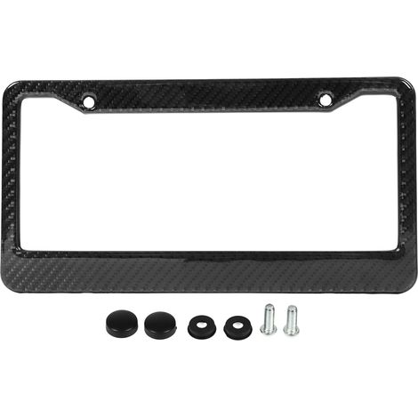 GARRYFIZH Cadre de plaque d'immatriculation en fibre de carbone sèche - Remplacement universel pour Ford C‑MAX, Focus, Fiesta, Kuga, Mondeo (1/5)