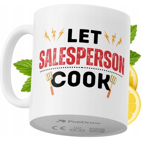 Taza de café/té divertida y humorística para vendedores. Taza con diseño gráfico y texto gracioso para cumpleaños, santos y días festivos. Taza premium para ocasiones especiales en casa, la oficina o  (1/5)