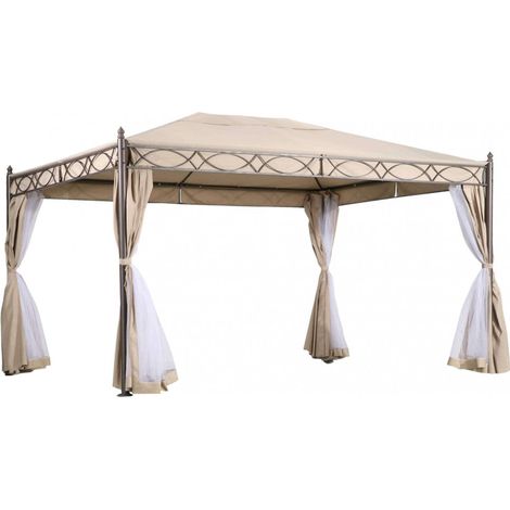 Gazebo Karnak 3x4x2,60 h m in Acciaio Antracite (1/3)