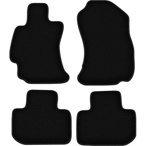 Tapis de sol BASIC en velours noir pour : Subaru Forester IV SUV (2013-) (1/5)