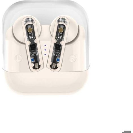 Écouteurs TWS - AVIZAR - Modèle Steeve - Bluetooth 5.3 - Autonomie 5h - Résistant à la transpiration (1/2)