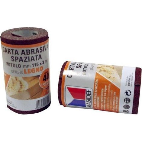 Rotolo carta abrasiva per legno grana 180