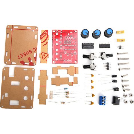 Générateur de signaux haute précision XR2206 - Kit DIY - Générateur de fonctions à fréquence réglable 1 Hz - 1 MHz - Composants + Boîtier + Manuel d'instructions (1/5)