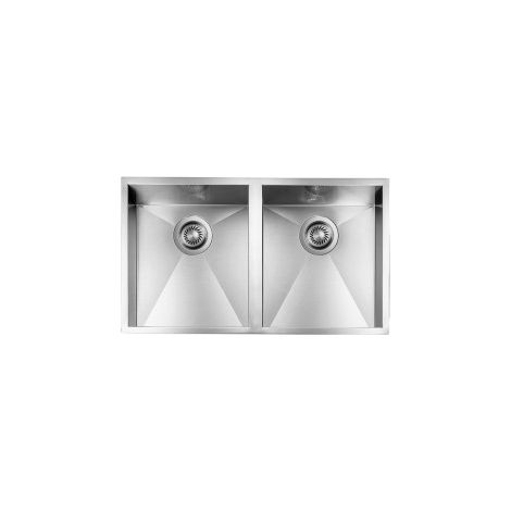 Lavello FILOQUADRA 77X45X19 2 vasche ACCIAIO INOX (1/5)