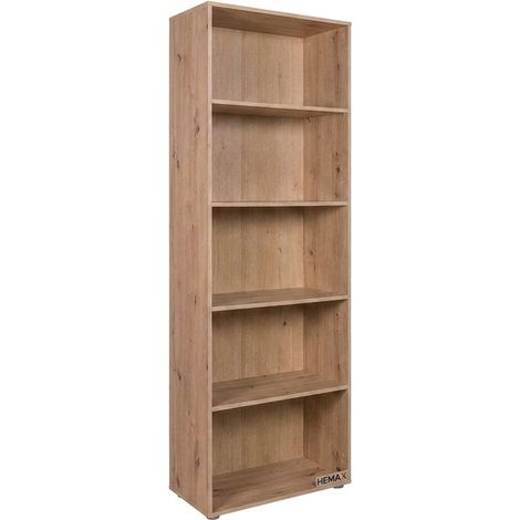 Libreria 5 Ripiani Mobile Scaffale a Giorno Legno  Soggiorno (1/5)