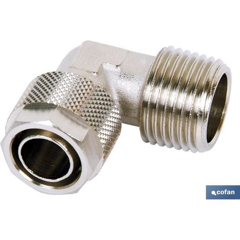 Gomito conico maschio t-8/6 r-1/2