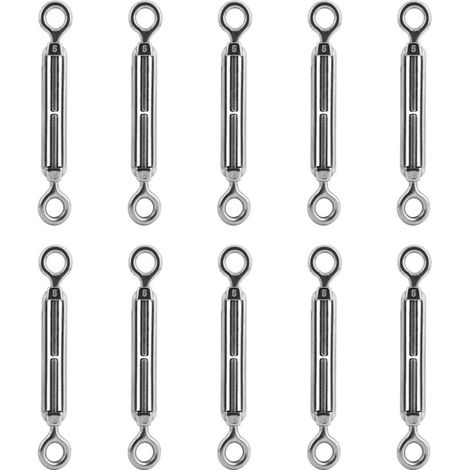 Cable Turnbuckle with Hook and Eye - 304 Stainless Steel, M5 Turnbuckle.