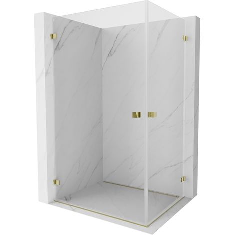 Mexen Lunar-B Duo Duschkabine 95 x 85 cm, transparent, gold - 832-095L-085P-50-00