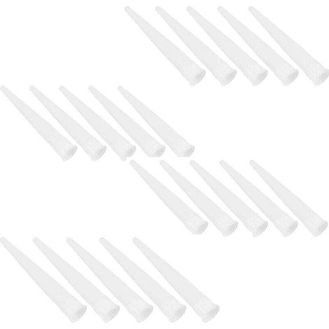 Cartouche Douilles Silicone Douilles Embouts de Remplacement en Silicone Pointes Cartouche Cartouche Buses 20 Pièces (1/4)
