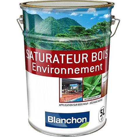 Blanchon – Saturateur bois biosourcé 5 litres – Non filmogène, faible odeur – Séchage rapide, pour bois naturel – Protection et décoration