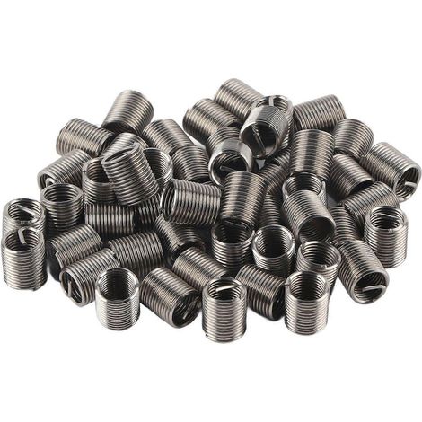 50 Stück Gewindeeinsätze, Reduziermuttern-Reparaturwerkzeug, Edelstahl, M10x1,252D