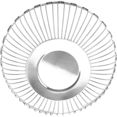 Corbeille à fruits en acier inoxydable poli miroir, grand bol décoratif multifonction pour salon, 10,5x20,3x9cm (1/5)