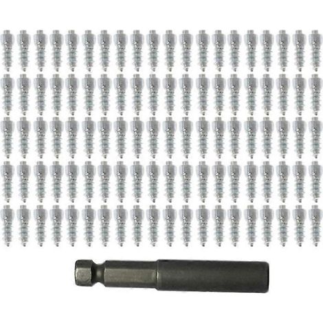 100 Antirutsch-Spikes für Schneereifen, 9 mm und 12 mm, für PKW, SUV und ATV – 4x9 mm Antirutsch-Radbolzen