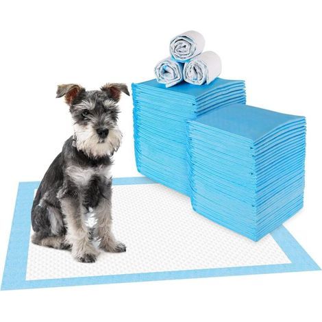 Lot de 100 Tapis éducateurs pour Chiots Tapis Absorant Couche inférieure imperméable 45 x 33 cm (1/5)