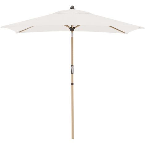 Doppler Sonnenschirm / Kurbelschirm "Alu Wood Ultra 210 x 140 Auto Tilt", 210 x 140 cm, natur, Bezug Polyestergewebe, Gestell Aluminium/Stahl, 4,0 kg Sonnenschirm / Kurbelschirm "Alu Wood Ultra 210 x (1/5)