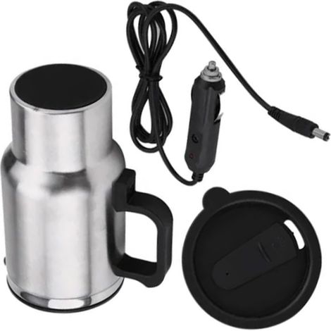 Mug thermique 12V auto, 500ml, étanche, en inox, pour prise allume-cigare. (1/5)