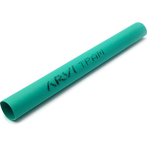 Gaine Thermorétractable - 20/10mm - Vert - Longueur 1m - Restreint 2:1 - Paroi Fine - Arvi Tpam-20.0-ve (1/2)