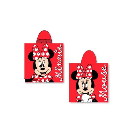 Poncho toalla Minnie Disney algodon