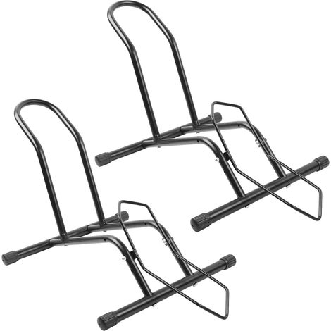 Lot de 2 béquilles autoportantes pour vélo - Pour tous les vélos de 16" à 29" - Noir (1/5)