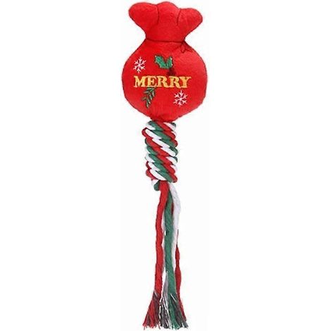 Bonhomme de neige en corde pour chien - Jouet de Noël à tirer pour chien - Superbe jouet de Noël pour chien (1/5)