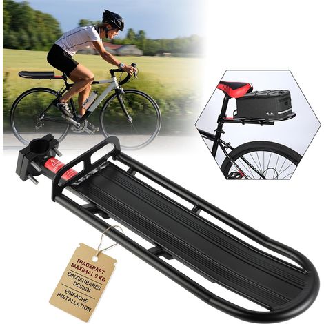 Porte-bagages de vélo universel, en aluminium, à libération rapide, très résistant (9 kg) pour VTT, vélo de route, vélo électrique (1/5)