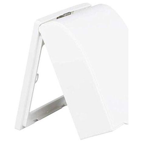 Aiperq Waterproof Plastic Enclosure for Wall Switch, Doorbell, Hinged Cover for Home (White) (1/4)