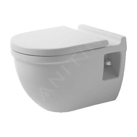 WC suspendu Duravit Starck 3 54cm, hauteur d'assise + 5cm, (1/5)