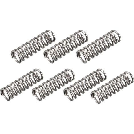 Compression Spring 1.2mm Wire Dia 8mmOD 25mmFree L Silver 7Pcs  Spring Steel Extension (1/3)