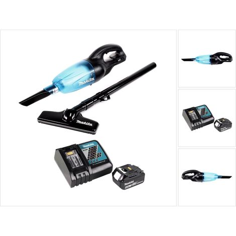Makita DCL 180 RG1 B Akku Staubsauger 18 V Schwarz + 1x Akku 6,0 Ah + Ladegerät