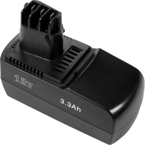 Trade-Shop Ni-MH Akku 18V / 3300mAh ersetzt Metabo 631739, 631857, 631740, 625477, 625478, 625484 für BS-18 Plus, BST-18 Plus, BSZ-18, BSZ-18 Impuls, KSAP-18, ULA96-18