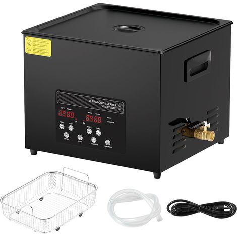 15-Liter-Ultraschallreiniger, 360 W mit Schonmodus und Entgasungsfunktion, 40 kHz, Heizfunktion und Timer für Schmuck, Werkzeuge und Prothesen (1/5)
