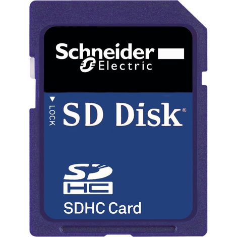 Modicon M340 - carte mémoire SD flash - 8Mo+8Mo stockage - pour processeur - BMXRMS008MPF