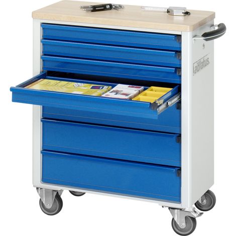 Rau Werkzeugwagen mit 7 Schubladen Buche BxTxH 700x350x860mm (1/5)