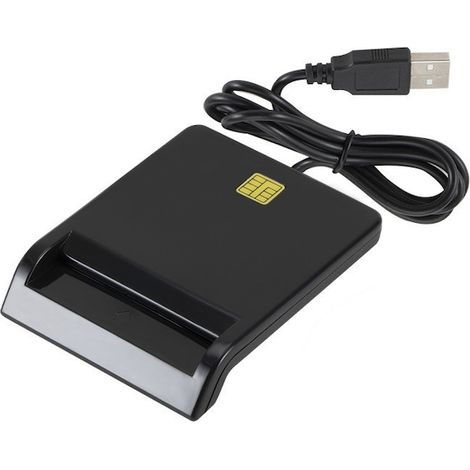 Lecteur de carte d'identité USB, lecteur de documents électroniques pour ordinateur, compatible PC, identification (1/5)