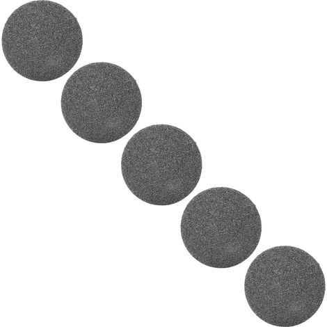 Lot de 5 têtes de rechange pour lime électrique à pieds, éliminant les callosités et les peaux mortes (noir). (1/5)