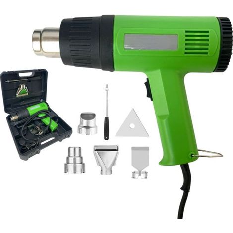 Pistola Termica Sverniciatore Aria Calda Termosoffiatore 2000W con 6 accessori (1/5)