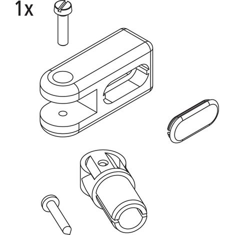 Kermi Stabilisierung Wand Set, EBRA014, Weiß, 2535024