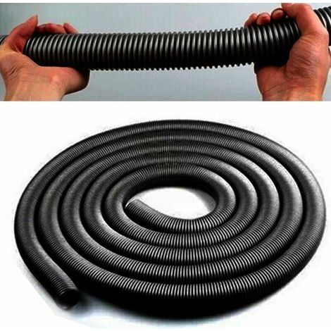 3 Meter Staubsaugerschlauch, 32 mm flexibler Staubsaugerschlauch, Schwarz, Einheitsgröße - Crezuo
