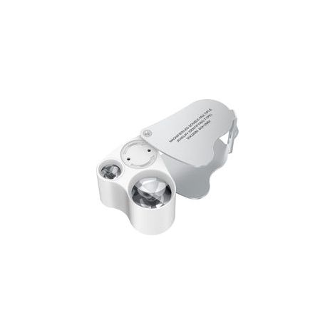 30 X 60 Loupe Bijoutier, LED Loupe Eclairante Horloger, Gemmes Bijoux Pierres Timbres Pieces Montres Loisirs Antiques ModèLes Poche Monocle Loupe Grossissante Verre 30 X 60 mm (1/5)