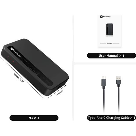 Amplificador de auriculares, diseño compacto, alta calidad de audio, N3-EU (1/2)