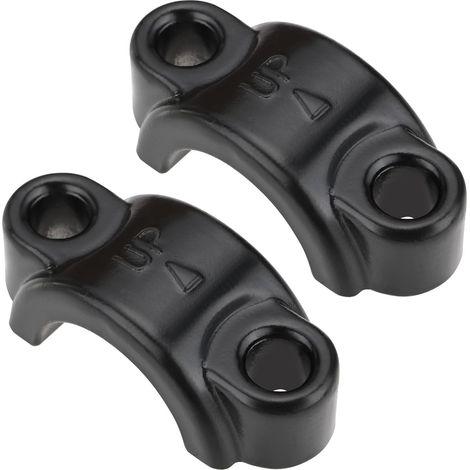 Lot de 2 Colliers de Serrage de Levier de Frein M6 en Aluminium pour Maître-Cylindre d'embrayage Couvercle de Fixation du Siège Adapté Aux Guidons de Vélo électrique Dirt Bike de 22 Mm (1/5)