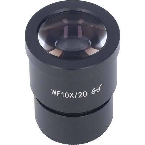 Lentille WF10X/20 pour microscope stéréo labo, œilleton grand angle haute résolution, interface 30mm, oculaire large champ (1/5)