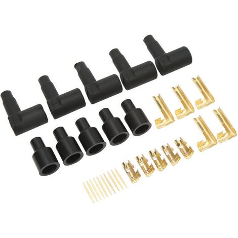Cosses d’allumage en caoutchouc noir – Lot de 30 pièces pour fils de 6 à 10 mm, compatibles bobines et bougies