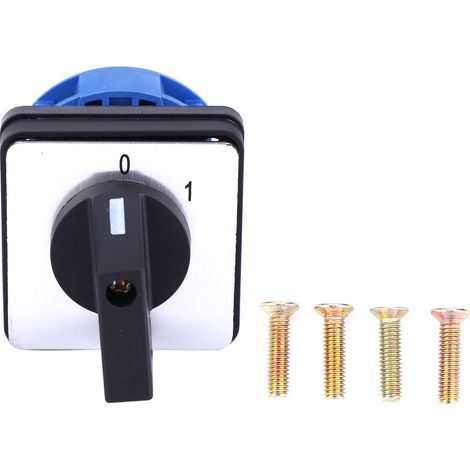 Sélecteur rotatif universel BERM BEM28-25/1 C02, 690V 25A, 2 positions, commutateur à came rotatif pour changement de circuit (1/5)