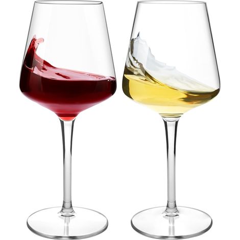 Incassable Verres à Vin Plastique Tritan 445ml, Lot de 2 (1/5)