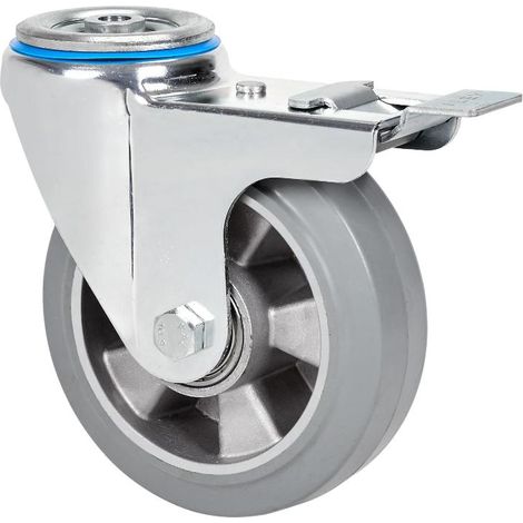 rueda giratora aguj.m12 fr.20zvfd200-degb aluminio-goma gris elastica bolas (1/2)