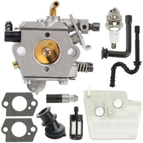 Kit de Tube d'Admission Filtre à Air Carburateur Compatible Tronçonneuse Stihl 024 026 MS260