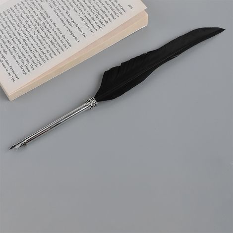 Coffret Écriture Rétro : Journal en Cuir, Stylo Plume et Encrier - Idée Cadeau Original