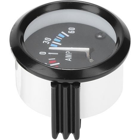 Jauge universelle 12V 60-0-60A Ampèremètre avec cadran 52mm/2in pour véhicule (1/4)
